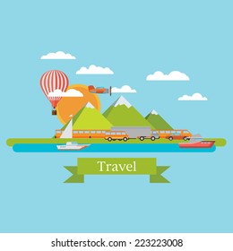 transport vector background