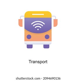 Transport vector Gradient Icon Design illustration. Internet of Things Symbol on White background EPS 10 File