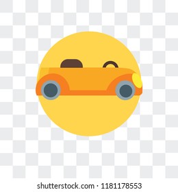 Transport vector icon isolated on transparent background, Transport logo concept