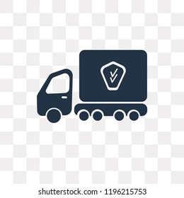 Transport vector icon isolated on transparent background, Transport transparency concept can be used web and mobile