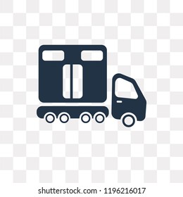 Transport vector icon isolated on transparent background, Transport transparency concept can be used web and mobile