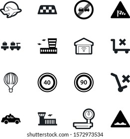 transport vector icon set such as: blue, information, automatic, direction, scale, party, driving, education, wireless, freedom, company, shape, fun, departure, high, open, baggage, triangle, inflate