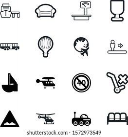 transport vector icon set such as: airplane, clip, red, recreation, hot, weight, escalator, child, earth, mars, minimum, pictogram, flag, rotate, uk, space, globe, freedom, time, smart, basket