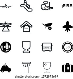 transport vector icon set such as: stair, luggage, step, tour, globe, toy, cable, highway, technology, warehouse, tourist, hall, case, limitation, red, waiting, lifting, motion, walk, circle, child