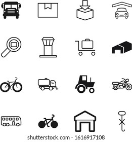 transport vector icon set such as: moto, hook, label, street, break, farmer, power, abstract, cartoon, glass, asphalt, sky, cleaner, industry, field, airplane, square, post, tour, machine, lines