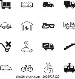 Transport Vector Icon Set Such Place Stock Vector (Royalty Free ...