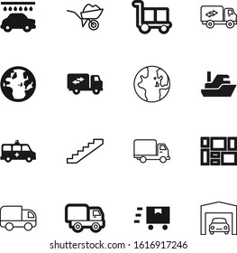 transport vector icon set such as: yacht, ocean, express, marine, export, aid, logo, trade, stairs, house, blue, water, tool, automotive, boat, load, education, barrow, motion, metal, police, clinic