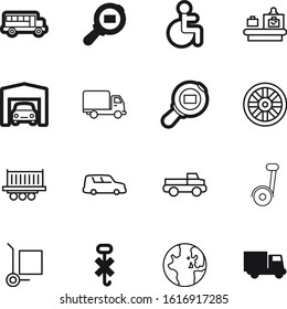 transport vector icon set such as: portal, wagon, handicap, device, wheelchair, segway, antique, disability, network, baggage, trucking, ui, send, carriage, store, blue, activity, scan, computer