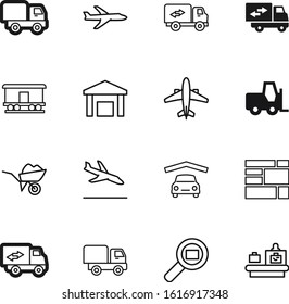 transport vector icon set such as: transparent, arrival, machine, arrivals, check, speed, auto, police, inspection, baggage, import, gardening, storage, vehicle, wheel, internet, drawing, x-ray, belt