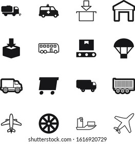transport vector icon set such as: dust, modern, cleaner, technology, urban, rustic, supply, rural, fragile, street, bus, medicine, ship, shipment, west, tourism, pack, production, machine, antique