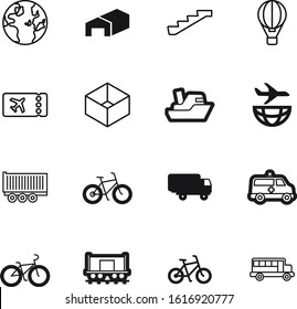 transport vector icon set such as: top, doctor, cardboard, store, clinic, vacation, moving, profile, journey, surprise, concept, round, empty, up, train, baloon, environment, shipment, railroad