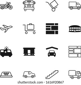 transport vector icon set such as: first, hospital, success, 3d, cab, stop, healthcare, hotel, suitcase, step, market, blue, flight, architecture, containers, wagon, medical, school, bike, lorry