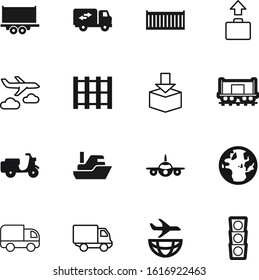transport vector icon set such as: pilot, geography, airline, railroad, linear, board, boat, ocean, dock, crossroads, moped, pictogram, worldwide, home, arrow, wing, deliver, lines, rail, big, safety