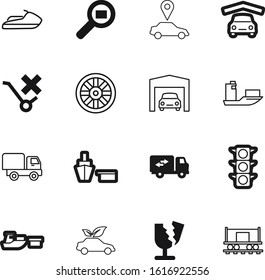 transport vector icon set such as: market, broken, stop, pointer, break, red, bio, planet, hybrid, friendly, jetski, direction, paper, big, company, environmental, western, highway, history, lake