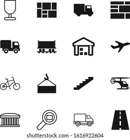 transport vector icon set such as: steel, railway, way, information, trucking, technology, grey, traffic, pictogram, asphalt, vacation, market, weight, rail, railroad, staircase, stairway, healthy