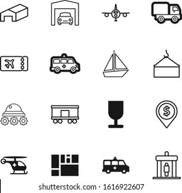 transport vector icon set such as: cartoon, wheel, door, railway, ticket, rescue, truck, market, sport, map, ocean, industrial, logistic, bright, crane, dollar, security, lift, rail, simple, moon