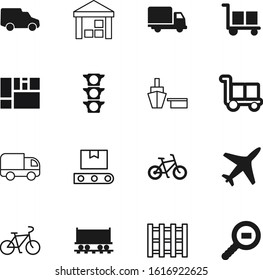 transport vector icon set such as: fly, sky, air, concept, carriage, industrial, train, board, magnifier, wooden, modern, communication, urban, street, plane, stock, railway, palette, glass, cartoon