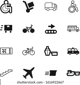 transport vector icon set such as: big, help, care, airline, accident, auto, boarding, lifestyle, passenger, man, education, factory, cardboard, shape, doctor, lorry, step, knowledge, order, cart