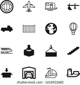 transport vector icon set such as: eps10, planet, education, advise, estate, plow, safety, step, engine, motion, shape, freight, strength, cartoon, view, pickup, wheel, summer, harrowing, house