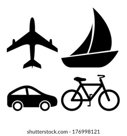Transport vector icons