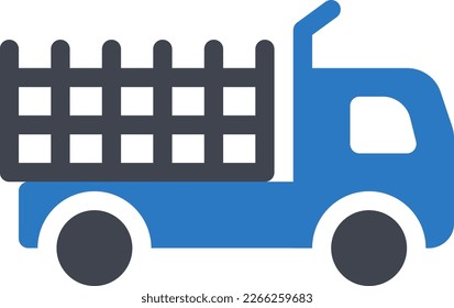 ilustración del vector de transporte en un fondo transparente. Símbolos de calidad superior. Iconos vectoriales de glifos para diseño de conceptos y gráficos. 


