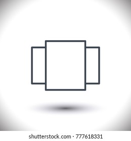 Transport vector line icon minimal design