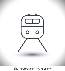 Transport vector line icon minimal design