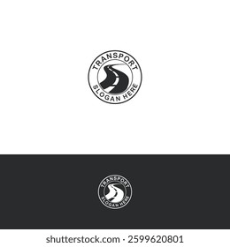 Transport vector logo design template