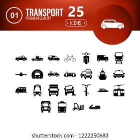 transport vector set of icons for your creative ideas