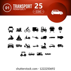 transport vector set of icons for your creative ideas
