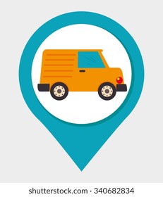 Transport, vehicle and delivery graphic design, vector illustration graphic.