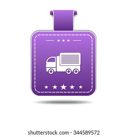 Transport Vehicle Violet Vector Icon Design