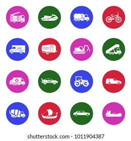 Transport And Vehicles Icons. 