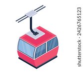 Transport And Vehicles Isometric illustration vector icon which can easily modify or edit 