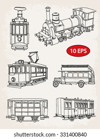 transport. vintage set