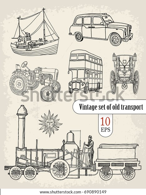 Transport. Vintage set.\
\
