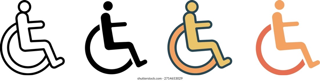 Icono de Web de transporte colección de estilo múltiple