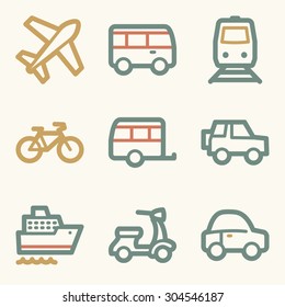 Transport web icons