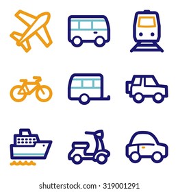Transport web icons