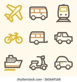 Transport web icons