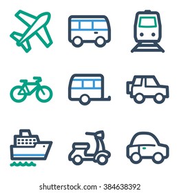 Transport web icons