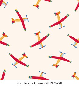 transportation airplane , cartoon seamless pattern background