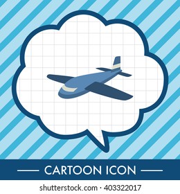 Transportation airplane flat icon elements background,eps10
