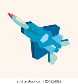 transportation airplane theme elements