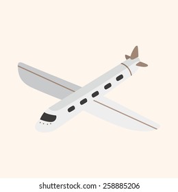 transportation airplane theme elements