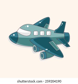 transportation airplane theme elements