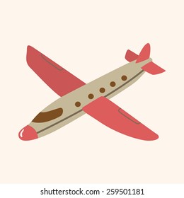 transportation airplane theme elements