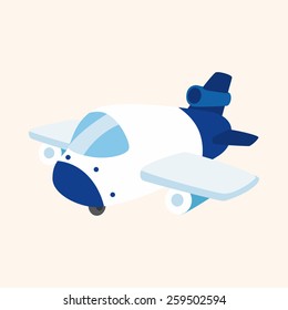 transportation airplane theme elements