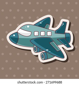 transportation airplane theme elements