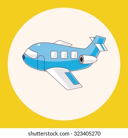 transportation airplane theme elements
